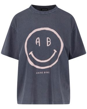 Anine Bing T-Shirt "Cade" - Blue