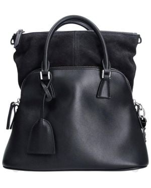 Maison Margiela Borsa A Mano Mini "5 Ac Soft" - Nero
