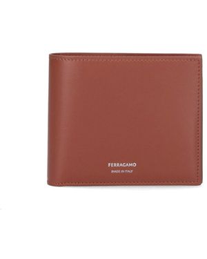 Ferragamo Logo Wallet - Red