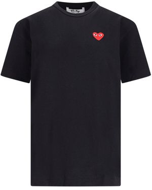 COMME DES GARÇONS PLAY T-Shirt Logo - Black