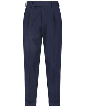 PT Torino Virgin Wool Blend Pants - Blue