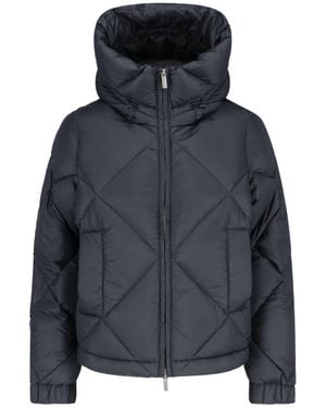 K-Way "ninev Super Light" Hooded Down Jacket - Blue