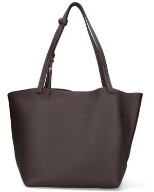 The Row 'Park Three' Tote Bag - Brown