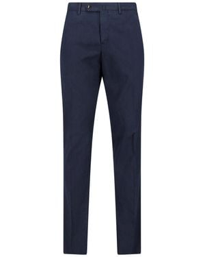 PT Torino Cotton Blend Trousers - Blue
