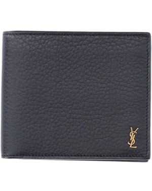 Saint Laurent "Tiny Cassandre East/West" Wallet - Blue