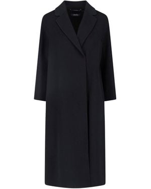 Max Mara Cappotto In Lana Vergine "Esturia" - Nero