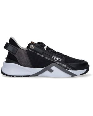 Fendi "Flow" Low-Top Trainers - Black