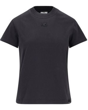 Courreges T-Shirts And Polos Cotton - Blue
