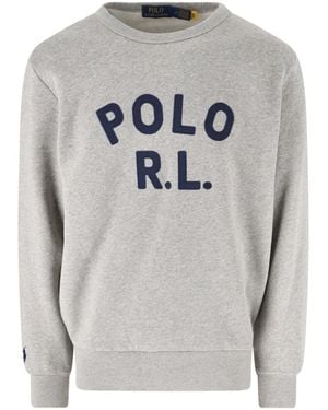 Polo Ralph Lauren Crewneck Cotton Blend Sweatshirt - Grey