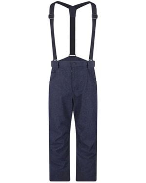 Moncler Technical Fabric Ski Bib - Blue