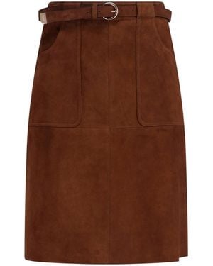 Max Mara Midi Skirt "Studio" - Brown
