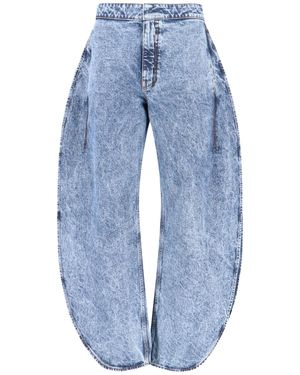 Alaïa Rounded Jeans - Blue