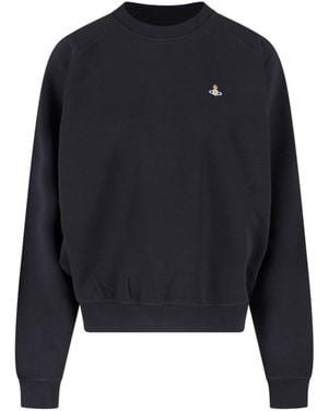 Vivienne Westwood Felpa Girocollo "Orb" - Blu