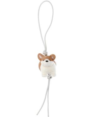 Loewe Pendant Charm "Corgi" - White