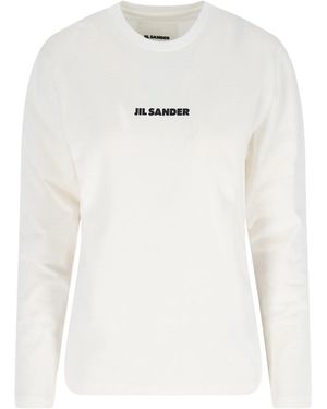 Jil Sander Logo Jumper - White