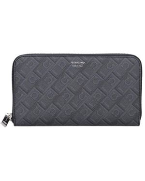 Ferragamo 100% Leather Wallet - Black