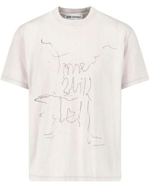 Our Legacy T-Shirt "Box" - Bianco