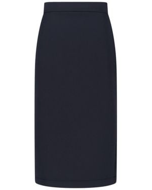 Moncler Genius X Ee72 By Edward Enninful Neoprene Midi Skirt - Blue