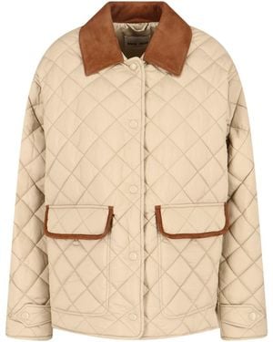 Miu Miu Quilted Jacket - Natural