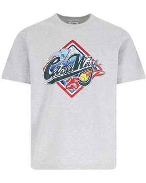 CASABLANCA T-Shirt "Casa Way World Series" - Bianco
