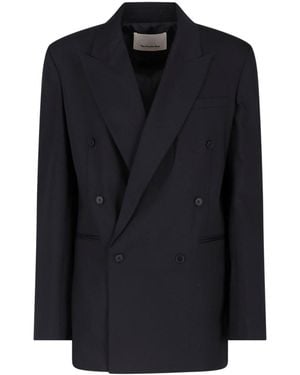 Frankie Shop Double-Breasted Blazer "Monterey" - Black