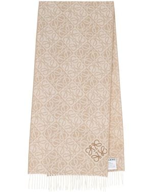 Loewe Scarf "Anagram" - Natural