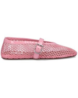 Alaïa Ballerine In Rete "Flat" - Rosa