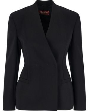 Max Mara Single-Breasted Blazer - Black
