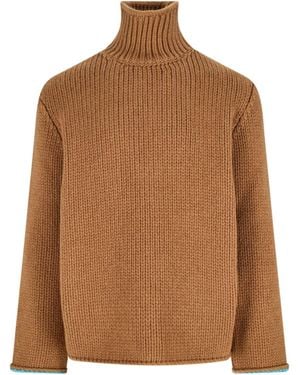 Loewe Turtle-Neck Sweater - Brown