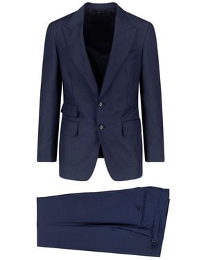 Tom Ford Shelton Single-Breasted Suit - Blue