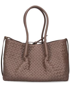 Bottega Veneta Medium Reversible Bag "Pinacoteca" - Brown