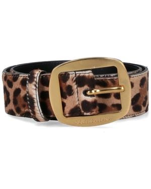 Dolce & Gabbana Dolce Calf Leather Belt For - Brown
