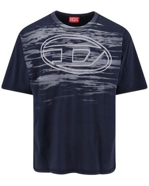 DIESEL "T-Boxt-T5" Logo T-Shirt - Blue
