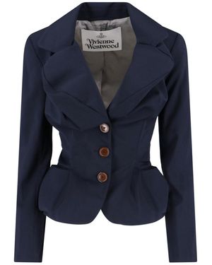 Vivienne Westwood Drunken Tailored" Blazer - Blue