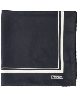 Tom Ford Foulard In Seta - Blu