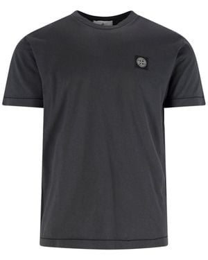 Stone Island T-Shirt Logo - Nero