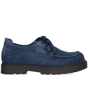 Birkenstock Flat Shoes Leather - Blue