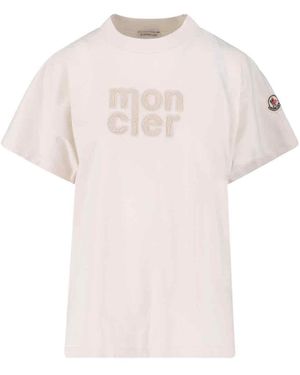 Moncler Logo T-Shirt - Pink