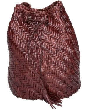 Dragon Diffusion Shoulder Bag “Pom Pon Doppio Salto” - Red