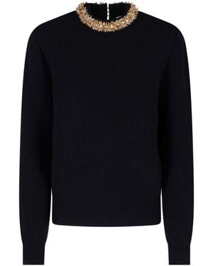 Balmain Virgin Wool Sweater - Blue