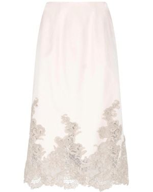 Ermanno Scervino Pencil Skirt - White