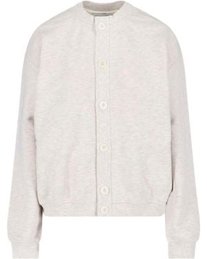 Low Classic Button Sweatshirt - White