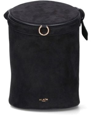 Alaïa "La Canette" Bucket Bag - Black
