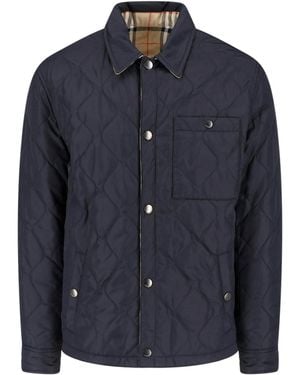 Burberry Reversible Quilted Jacket - Blue