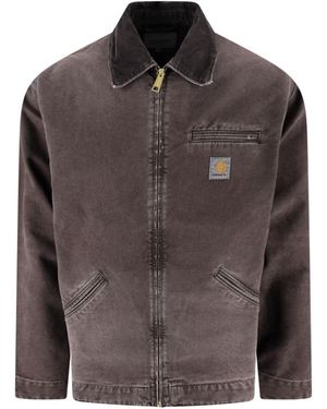 Carhartt Jacket Zip "Og Detroit" - Brown