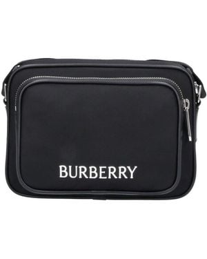 Burberry Compact Polyamide Crossbody Bag For - Black