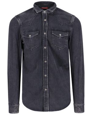 DIESEL Camicia In Denim "D-Vega" - Blu