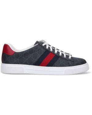 Gucci "Ace" Low-Top Trainers - Blue