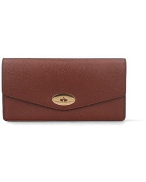 Mulberry Darley Clutch Bag With Chain - Brown