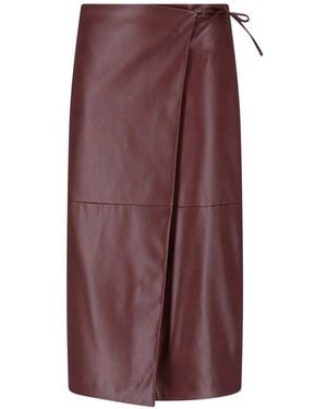 Calvin Klein Midi Wrap Skirt - Purple